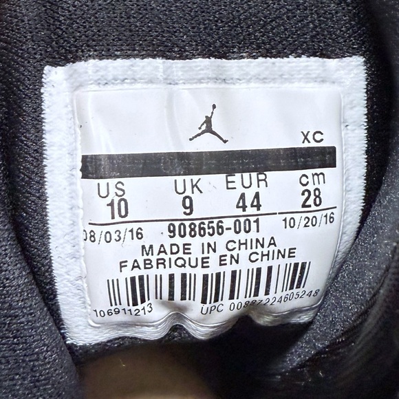 Nike Air Jordan 1 Hi Retro BHM 908656-001 10 Gold Black - Picture 7 of 9